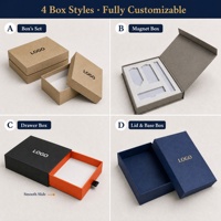 Boîte cadeau coulissante de luxe en carton blanc avec impression de logo personnalisé, revêtement UV, gaufrage, recyclable, avec insert en plastique.