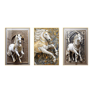 Peinture sur toile directe d'usine, art mural, effet 3D, impression de cheval, affiche, décoration intérieure personnalisée, peinture murale - Product Image 6