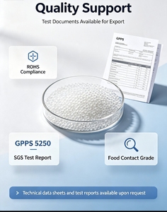เม็ดพลาสติกโพลีสไตรีน GPPS 5250 สำหรับงานทั่วไป มีความไหลลื่นดี เรซิน GPPS โปร่งใส สำหรับสินค้าอุปโภคบริโภคประจำวัน - Product Image 2