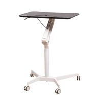 Bureau à ressort pneumatique réglable en hauteur, support de siège, pour station de travail mobile