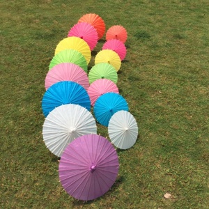 60cm/40cm/30cm/20cm <span class=keywords><strong>coloré</strong></span> bricolage Mini papier Parasol parapluies petits enfants cadeaux d'école - Product Image 6