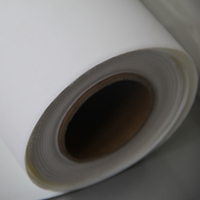 Rouleau de toile à jet d'encre pour traceur de pigments de colorant imperméable blanc mat imprimable en polyester lourd de 320 g/m²