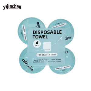 Asciugamano Viso Compresso <span class=keywords><strong>Monouso</strong></span> in Tessuto Non Tessuto di Qualità Premium 100%, Super Assorbente, Confezionato Singolarmente <span class=keywords><strong>per</strong></span> Viaggi Yijinchan - Product Image 1