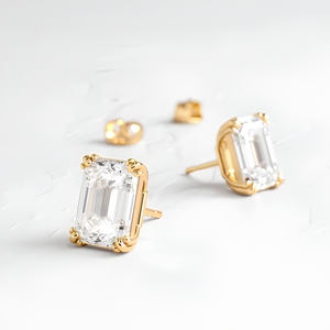 <span class=keywords><strong>Orecchini</strong></span> a lobo personalizzati con diamanti CVD taglio rotondo <span class=keywords><strong>da</strong></span> 1, 2 o 3 carati, montatura in oro vero 14k 18k, <span class=keywords><strong>orecchini</strong></span> con diamanti <span class=keywords><strong>da</strong></span> laboratorio - Product Image 3