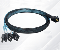 Cable de Transmisión de Datos Sff-8643 a 4SATA de Primera Calidad a Precio de Fábrica al por Mayor, Cable de Conexión para Servidor Mini SAS HD 36P