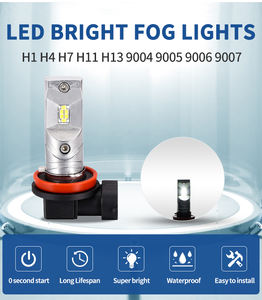 <span class=keywords><strong>Ampoule</strong></span> de phare antibrouillard LED H1 H4 H3 H8 H11 9005 9006 1100LM 12Smd LED Phare antibrouillard/phare de conduite - Product Image 5