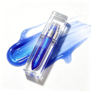 Private Label <b>Blue</b> <b>Glitter</b> Peel Off Lip Tint Lip Gloss Jelly Lip Stain Custom Logo OEM ODM Sparkle Wholesale - Product Image 1