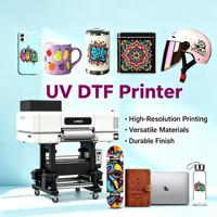 Imprimante DTF UV LINKO Performance A1 avec trois têtes d'impression I3200, film de transfert thermique AB, encre UV pour impression sur gobelets, pigmentée