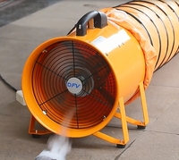 Ventilateur d'extraction axial industriel 12 pouces 220V, ventilateur de ventilation à haut débit d'air, souffleur portable pour la circulation d'air en entrepôt et atelier