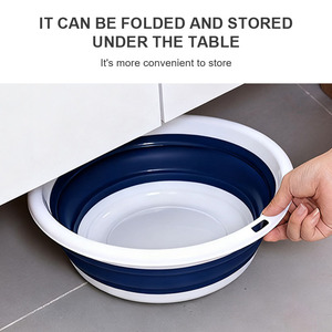 Hot Bán Vòng Nhà Bếp 5L Treo Ráp Rửa Lưu Vực: Xách Tay Có Thể Gập Lại Bồn Tắm Cho Du Lịch Trái Cây Rau Rửa - Product Image 5