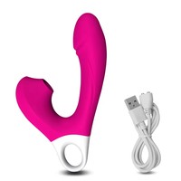 Erotischer Zauberstab-Massager Saugvibrator Realistische Berührung Sexy Weibliches Masturbationsspielzeug Dildo-Vibratoren für Frauen