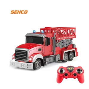 Senco รถบังคับวิทยุของเล่น,รถดับเพลิงของเล่นสำหรับเด็กรถกู้ภัยของเล่นรถดับเพลิง Diy แบบเลื่อน