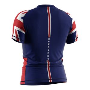 Rashguard pour hommes UK, série Elite nationale, UPF50+, séchage rapide, respirant, extensible, anti-frottement, chemise de compression - Product Image 3