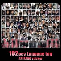102 autocollants Kpop Bangtan Boys, nouveaux produits dérivés de l'album Comeback, pour bagages, ordinateurs portables, téléphones, décalcomanies DIY, collection d'idoles, décorations graffiti