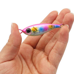 T23 3D baskı 40g tuzlu parlayan yavaş Pitch Jigs yapay Lures jig cazibesi olta iğnesi - Product Image 6