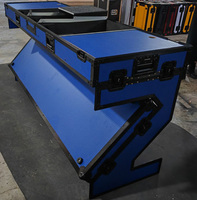 Table de travail DJ portable Audio HCTABLE, 47,24 pouces de large, 30,12 pouces de hauteur, table de vol pour DJ, flight case