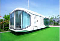Capsule spatiale préfabriquée pour l'éco-tourisme, hôtel, jardin, restaurant, glamping, bureau, location de vacances, villa