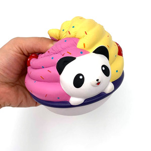 Eco-friendly Custom Cute Kawaii Slow Rising <b>Panda</b> Ice Cream Soft Squishy <b>Toy</b> for Kids - Product Image 2