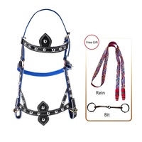 Horshi Bride de cheval réglable avec mèches et rênes détachables (grande taille)