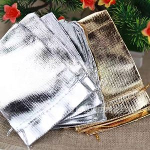 Manufacturer's Ready-Made Yulite Recyclable Gold <b>Silver</b> <b>Cloth</b> Bags Cross-Border Jewelry Cultural Entertainment Gift Storage - Product Image 1