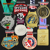 Médaille pour enfants 3 couleurs, récompense amusante, double face, Judo Jiu Jitsu, émail, dessin animé, médailles sportives 3D pour enfant avec ruban