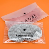 Emballage Dépoli pour Maillots de Bain, Pochette Enveloppe en Plastique PVC Mat Givré avec Bouton et Impression Personnalisée