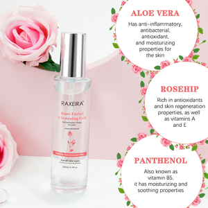 Gel Nettoyant <span class=keywords><strong>Visage</strong></span> Herbal à la Rose Marque Blanche Nuage Rose <span class=keywords><strong>Anti</strong></span>-rides Éclaircissant Hydratant 100ml - Product Image 3