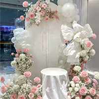 Flores Artificiales de Rosa en Rosa Intenso y Naranja, Decoración Moderna para Pascua, Navidad, Fiestas de Verano y Festivales