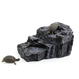 Décor d'aquarium chats, plateforme type tortue, pierre, enclos pour animaux de compagnie, terrasse - Product Image 1
