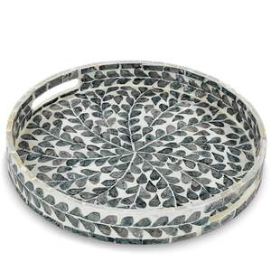 Traditional Handmade Bone Inlay <b>Tray</b> for Snacks <b>Drinks</b> and Home Decor at Low Price Decorative Luxury Look Serving <b>Tray</b> - Product Image 4