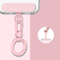 Clip de fixation rotatif à 360° en acier inoxydable pour cordon de téléphone, anti-perte, pour coque de téléphone, sangle ou attache de sécurité