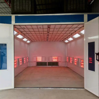 Cabines de peinture électriques populaires pour la peinture automobile et les pièces mécaniques