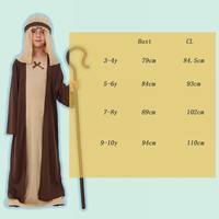 Costume de berbère unisexe pour enfants, marque privée, en polyester, pour jeu de rôle et danse arabe