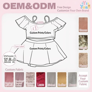 <span class=keywords><strong>Maillot</strong></span> de bain 2 pièces personnalisé Yiyuan pour <span class=keywords><strong>fille</strong></span>, avec volants, bikini d'été, jupes de bain pour enfants avec <span class=keywords><strong>short</strong></span> intégré - Product Image 2
