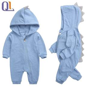Hot Sale <strong>Kids</strong> <strong>Dinosaur</strong> Baby Jump Suit Toddler Jumpsuit Hooded Zipper Soft Romper Baby <strong>Onesie</strong> Boys Girls Pajamas - Product Image 4