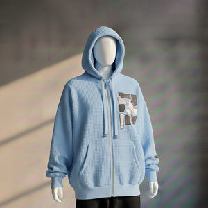 Sweat à capuche pour homme 100% coton, lavage vintage, couleur unie, polaire d'hiver respirant, imprimé par transfert thermique, logo personnalisé sportif - Product Image 1