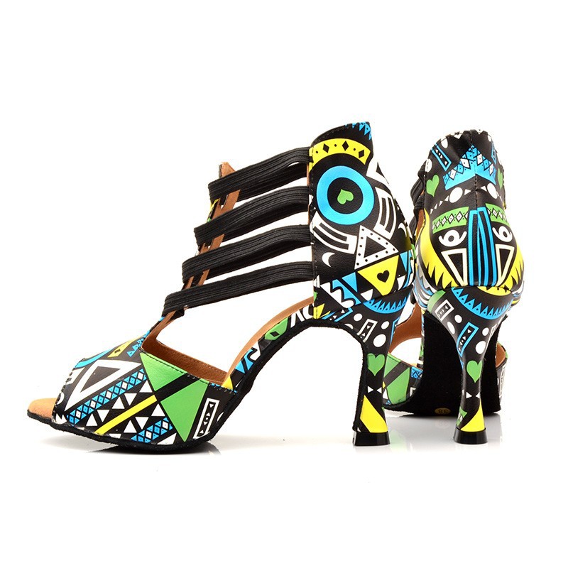 Custom Design Latin Dance Shoes Women Salsa Ballroom Latin Shoes Wholesale