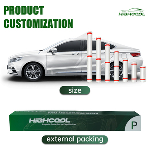 HIGHCOOL Transparent Car Paint Protection Film TPU PPF High Gloss Self Healing Anti Scratch Hydrophobic Body <b>Wrap</b> Roll - Product Image 1