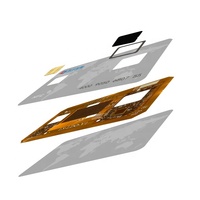 Carte intelligente NFC à empreinte digitale haute sécurité avec technologie de plastification à froid pour contrôle d'accès biométrique et d'authentification