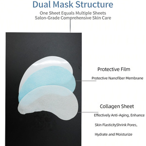 Y315 コラーゲンフィリングパッチ クレセント型 水に接触すると素早く溶解する コットンパッド アイマスク パッチシート素材 - Product Image 4