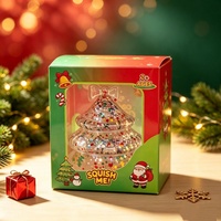 Nouveaux jouets anti-stress à remontée lente pour Noël, design original, mignons jouets squishy en forme de sapin de Noël et de bonhomme de neige