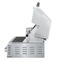 Barbecue à gaz intégré pour fumoir d'extérieur Grande quantité Acier inoxydable 304 avec rôtissoire à poisson et poulet GPL et four à charbon CE