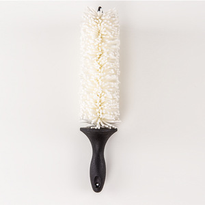 <b>Wheel</b> <b>Brush</b> 37 Inch Long Handle Steel Core White PP Material For Car Tire And <b>Wheel</b> Hub Cleaning - Product Image 1