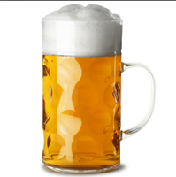 Mug Bir Logo Kustom 2026 Klasik 40oz 1pint 2 Pint 500ml dengan Tutup Bambu, Hadiah untuk Pria