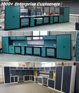 Rockben nhà để xe công cụ lưu trữ tủ hệ thống mô-đun với công cụ Xe đẩy bàn làm việc cơ khí kết hợp thiết bị đồ nội thất - Product Image 4