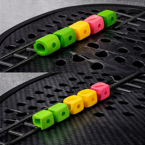 Cinta Protectora para Raqueta de Pádel Personalizada TOPLINE, Diseño Floral Verde, Amortiguadores Coloridos de Silicona para Entrenamiento Deportivo - Product Image 3