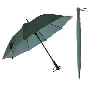 Sun City premium straight big parapluie windproof travel automatic golf umbrella paraguas with wood handle
