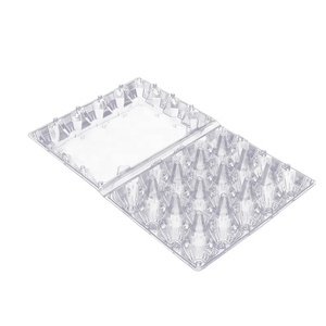 Wholesale Factory Made High Quality Disposable Pet Transparent Plastic Egg Crate / Box With 20