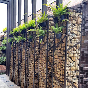 Galfan Murs de soutènement en gabion soudé 200x100x50 Boîte en gabion 2x1x0.5m Panier en gabion Fil d'acier inoxydable Cage en pierre Clôture de jardin - Product Image 5