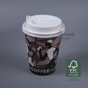 Đôi tường thủ công cốc giấy với nắp có thể tái chế cho sushi và bánh sandwich - Product Image 6